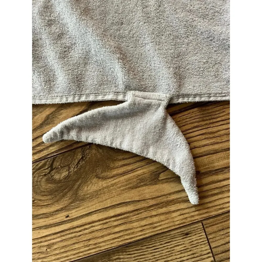 Hooded Light Blue Bath Towel Cute Shark with Fin & Tail - Kids Baby